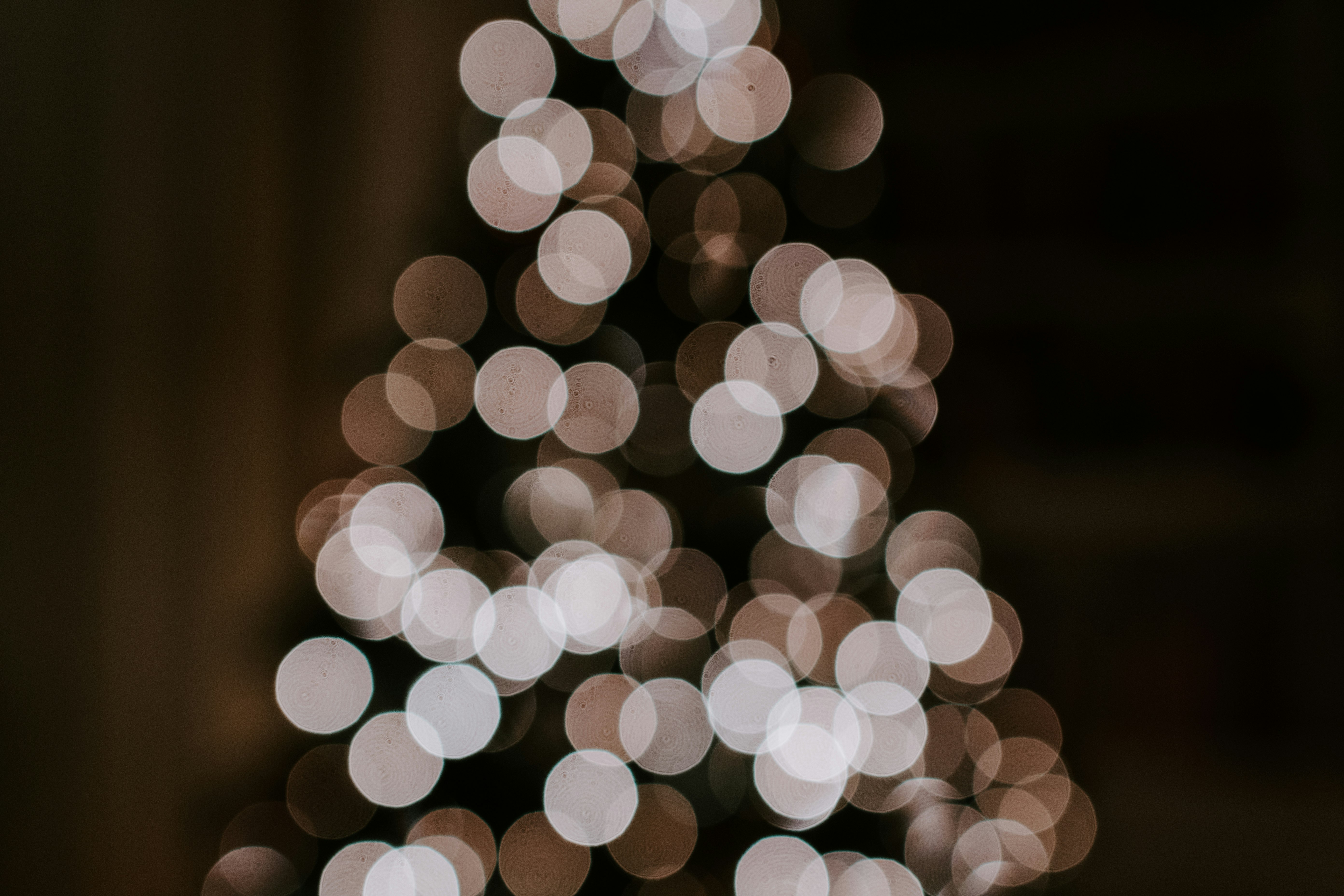 Christmas tree Boke lights